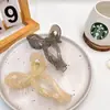 Novo Presilha de Cabelo Grande com Mola Cor de Gel Laço Presilha de Mordida Acessório de Cabeça Elegante Grampo de Cabelo Feminino Presilha de Tubarão de Cabeça