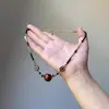 Nuevo Collar Colgante de Cuentas de Madera Estilo Chino con Resina, Cadena Minimalista Elegante de Nicho para la Clavícula, Joyería Versátil de Lujo Ligero de Alta Gama para Mujeres