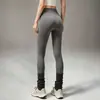 Pantalones de yoga fitness ajustados de cintura alta para mujer, diseño de realce de glúteos tipo durazno, elásticos, adecuados para el uso diario, ajustados, pantalones largos de capa base