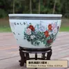 Tanque de Peces Grande de Cerámica para Sala de Estar, Tanque de Loto, Tanque de Agua Doméstico Jingdezhen al por Mayor, Tanque de Piso Extra Grande para Koi