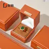 Caja de Joyería de Cuero PU de Alta Calidad con Hebilla Cuadrada de Ángulo Recto Caja de Joyería para Anillos Set de Pulseras Empaque Caja de Joyería