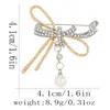 Broche Borboleta Colorida de Diamante Retrô Novo Broche de Alta Qualidade Elegante para Mulheres Corsage de Cristal Pérola Acessórios de Vestuário