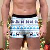 Comercio transfronterizo Ropa interior estampada para hombre de Navidad Europa y Estados Unidos nuevos cómodos transpirables de seda de leche boxers de cintura