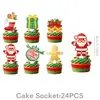 Conjunto de Suprimentos para Festa de Natal Mais Vendido da Amazon: Conjunto de Louça Festiva, Toalha de Mesa, Pratos de Papel, Bandeirinhas, Decorações de Festa
