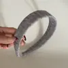 Diadema de Hilo con Patrón de Trenza para Niña, Diadema Ancha de Lujo de Alta Gama, Accesorio para el Cabello de Mujer