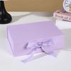 Caja plegable de una sola pieza para joyería y accesorios, Caja de regalo navideña de color sólido con tapa abatible, Caja de regalo vacía, Stock listo del fabricante