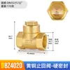 Válvula de retenção Bozheng BZ4020 de latão válvula unidirecional rosqueada vedação macia tubo de água horizontal vedação dura válvula de retenção