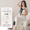 Camisón de algodón modal con sensación fresca para mujer, camisola fina de verano para dormir con copas en el pecho, ropa de estar sexy holgada de talla grande