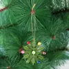 Decoración Navideña Colgantes Transparentes de Copo de Nieve Adornos Coloridos para Árbol de Navidad Suministros para Decoración de Escena de Fiesta Festiva