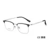 Armazón de Ceja Casual a la Moda, Armazón de Lentes Versátil y Flexible con Varillas de Titanio y Almohadillas Nasales Suaves de Silicona, Se Puede Montar con Lentes, Venta Directa del Fabricante