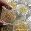 Celebridad de Internet Explosivo Joyería para Uñas Japonesa Color Dorado Seda Dorada y Seda Plateada Alambre Metálico Súper Brillante Joyería para Uñas de Seda Dorada Japonesa