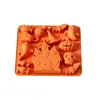 Nuevos moldes para pasteles de Halloween transfronterizos, moldes de silicona de grado alimenticio con forma de calabaza y calavera, moldes para pudín de chocolate
