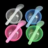 Ferramentas para Máscara Facial 2 # Tigela para Máscara Facial + Tigela de Mistura Colher Espátula Tigela de Maquiagem Suprimentos de Beleza Conjunto de Tigelas para Mistura de Máscara Spa