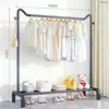 Perchero de pie para uso en dormitorio, almacenamiento para colgar ropa en casa, tendedero y perchero simple, colgador de ropa plegable para interiores, venta al por mayor