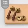 Cerradura de puerta de madera de nogal de lujo ligero estilo francés para uso en interiores en dormitorios, cocinas y baños, manija de puerta dividida universal para el hogar