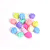 Acrílico Color Primavera Lazo Agujero Grande Corazón de Melocotón Garra de Gato Cuentas Sueltas Niños Pulsera DIY Cadena de Teléfono Móvil Accesorios de Joyería
