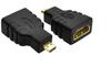 Adaptador Weige VGA Hembra a Hembra Directo Adaptador DVI Hembra a VGA Extensión Adaptador Micro Mini HDMI