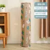 Funda a prueba de polvo para tapetes de bambú, bolsa de almacenamiento a prueba de humedad con cierre de cordón, lavable, funda a prueba de humedad y polvo para tapetes de bambú, ratán y paja