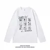 Camiseta Interior Base de Algodón Puro Blanco para Mujer 2026 Nueva de Cuello Redondo Holgada Talla Grande Manga Larga para Mujer Top para Usar Solo a Principios de Otoño para Mujer