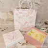 Nuevo Set de Regalo Rosa Flor de Cerezo de Dos Piezas Caja de Regalo Bolsa de Regalo Loción Corporal Gel de Ducha Crema de Manos Caja de Empaque Bolsa de Papel