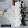 Rosa Flor Novo Estilo Buquê Flor de Plástico Arranjo de Flores Decoração Decoração de Sala de Estar Flor Artificial Buquê de Casamento