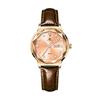 Reloj de nicho de alta sensibilidad para mujer al por mayor Nuevo TikTok entrega en una pieza reloj pequeño verde resistente al agua doble calendario reloj de cuero genuino