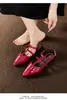 Zapatos Planos de Banda para Mujer Yuanlitong Tacón Grueso de Todas las Combinaciones Casuales Punta Fina Moda para Mujer Ropa Exterior Francesa