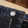 Otoño e Invierno Nuevos Pantalones Casuales para Hombre de Algodón Mezclado Rectos Azul Oscuro Combinables de Cintura Media Gruesos de Alta Gama