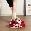 Zapatillas de Entrenamiento Alemanas Retro de Suela Gruesa para la Primavera de 2026 Zapatos Casuales Versátiles de Moda para Mujeres Menudas Zapatillas de Caña Baja que Aumentan la Altura