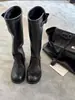 Botas Súper Suaves de Piel de Vaca Estilo Chica Otaku Mismo Estilo 2026 Otoño/Invierno Nuevas Botas de Caballero de Tacón Grueso para Mujer Adelgazantes Versátiles de Tubo Recto Botas Largas