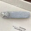 Corea del Sur Lujo Ligero Sentido de Alta Gama Brillo Fino Clip de Pato con Pedrería Dulce Moda Clip para Flequillo Lateral Pasador Roto Accesorios para el Cabello