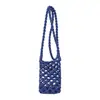 Bolsa de Teléfono Móvil Tejida Transfronteriza, Bolso de Hombro Cruzado Individual, Mini Bolso Multiusos, Bolso Casual con Textura, Bolso de Viaje de Lana