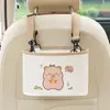 Cubo de Basura para Coche Lluvia Azul Caja de Almacenamiento Adorable de Dibujos Animados para Respaldo de Asiento de Coche Bolsa de Almacenamiento Decorativa Multifuncional Práctica para Coche