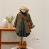 Ropa Infantil Coreana Ropa de Abrigo para Niñas 2026 Nuevo Estilo Moda Chic Gabardina de Longitud Media Cortavientos para Bebé Tendencia