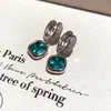 ¡Por Senna! Aretes de Circonia Cúbica Azul Lago Paraíba, Lujo Ligero y Sensación de Alta Gama, Accesorios para Orejas Súper de Hada