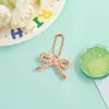 Novo Pingente de Laço Floral Colorido Estilo Fresco Acessório de Chaveiro DIY Feito à Mão para Bolsas e Correntes de Celular