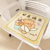 Cojín de Hielo de Seda de Dibujos Animados Transfronterizo para Amazon para Oficina, Asientos Prolongados, Cojín para Silla de Estudiante, Transpirable, Antideslizante, Fácil de Cuidar