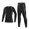 Traje de entrenamiento ajustado para niños, capa base de baloncesto de otoño/invierno para niños, conjunto deportivo, camiseta de manga larga de secado rápido, para fútbol y correr