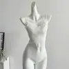 Camisola sexy de renda com bojo para mulheres, top tubinho francês quente e atraente com costas bonitas, adequado como camada interna, top branco puro e desejável