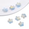 Contas de Flor Pontiaguda com Gradiente de Vidro Contas de Flor de Cerejeira de Vidro Material para Pulseira DIY Feito à Mão Acessórios para Joias