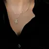 Mini Collar de Cruz de Plata de Ley S925 Estilo Coreano para Mujer, Diseño Versátil y Único, Cadena de Clavícula Moderna y Elegante