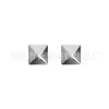 Brincos Triangulares Quadrados Estrela em Liga de Titânio F136 Esculpidos Estéreo Brincos Piercing de Titânio G23 Unhas de Osso da Orelha