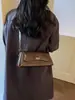 Bolso de Hombro Retro Francés para Mujer 2024 Nuevo Estilo Bolso Cruzado Bolso Baguette Bolso de Axila Textura de Alta Gama Bolso Cuadrado Pequeño