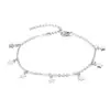 Amazon Europa y América venta caliente simple lentejuelas Estrella Moda capa única accesorios para el pie tobillera versátil para mujer