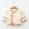 Camiseta de Medio Espalda para Bebé Recién Nacido, Top de Algodón Puro para Recién Nacidos, Ropa Estilo Monje para Todas las Estaciones, Ropa Postparto sin Costuras Clase A