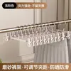Con el mismo colgador de pantalones con clip de cuello de cisne esmerilado para el hogar sin marcas antideslizante para colgar pantalones ropa colgador de acero inoxidable artefacto de secado almacenamiento