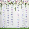 48 Adesivos de parede de borboleta 3D Decoração de casamento Decoração de férias Quarto Sala de estar Decoração de casa Papel de parede de borboleta