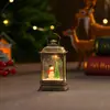 Luces de Velas Luminosas Navideñas, Lámparas de Viento Pequeñas Creativas, Luces Nocturnas, Adornos de Escritorio, Colección de Decoraciones de Regalo Navideño para Niños