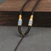Corda Grossa para Pendente Masculino Prata de Xizang Corda de Colar Tecida à Mão Corda para Pendurar Pingente Não Importa Marca Corda para Pingente de Jade
