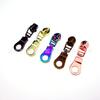 En stock, n.° 5, cabezal de tirador de nailon para caramelos, con cremallera de hardware para equipaje con galvanoplastia multicolor